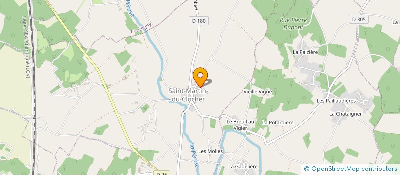 localisation de l'entreprise MADAME REINE CHOLLET  SAINT-MARTIN-DU-CLOCHER