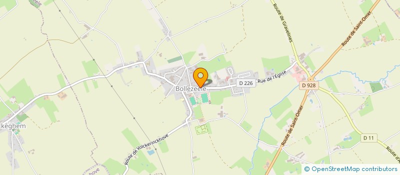 localisation de l'entreprise MADAME REINE CHRISTIAEN  BOLLEZEELE