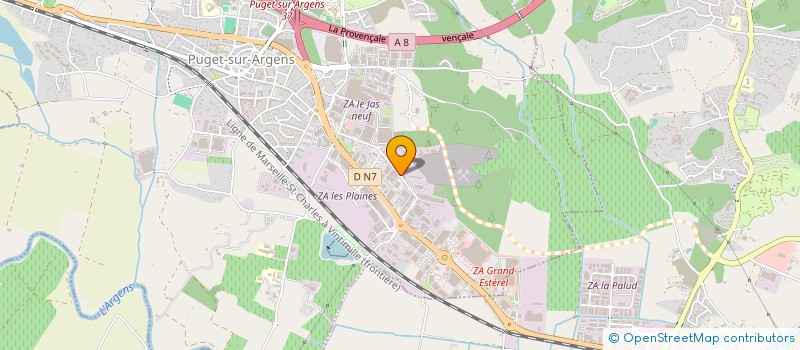 localisation de l'entreprise MADAME REINE CLAUDE PUJOL  PUGET-SUR-ARGENS