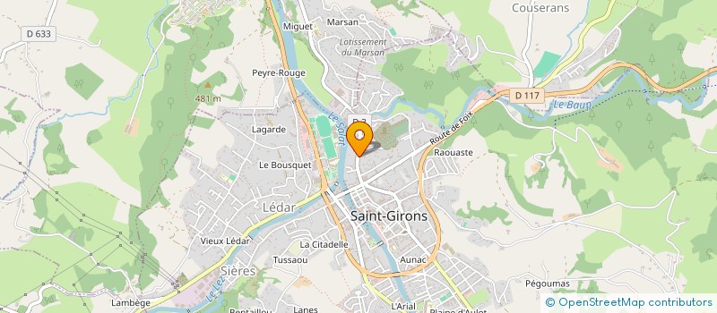localisation de l'entreprise MADAME REINE FAUP à SAINT-GIRONS