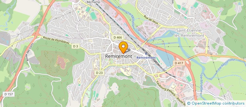 localisation de l'entreprise MADAME REINE FRANCOIS  REMIREMONT