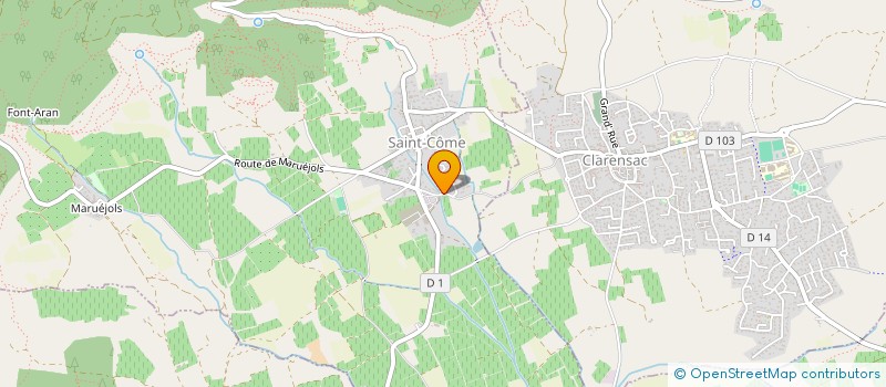 localisation de l'entreprise MADAME REINE FRICHET  SAINT-COME-ET-MARUEJOLS