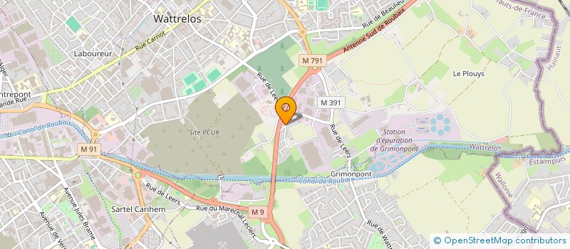 localisation de l'entreprise MADAME REINE FURGAL  WATTRELOS