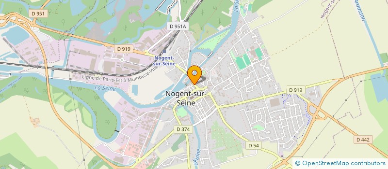 localisation de l'entreprise MADAME REINE GAMAIN à NOGENT-SUR-SEINE