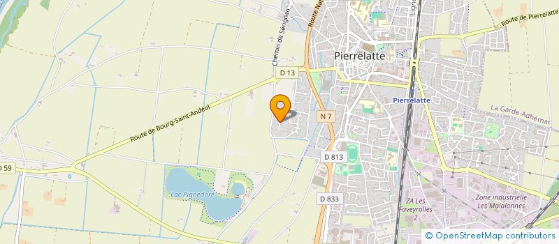 localisation de l'entreprise MADAME REINE JULLIEN  PIERRELATTE