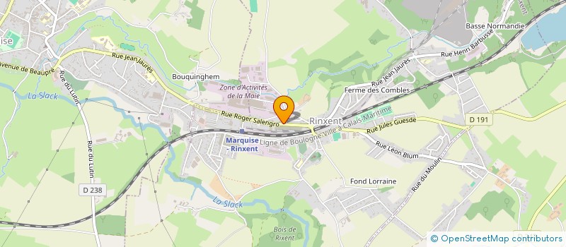 localisation de l'entreprise MADAME REINE KRA  RINXENT