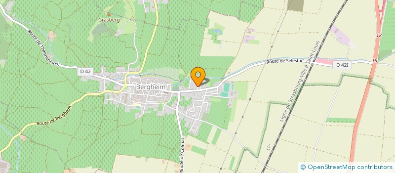 localisation de l'entreprise MADAME REINE LEFEVRE  BERGHEIM