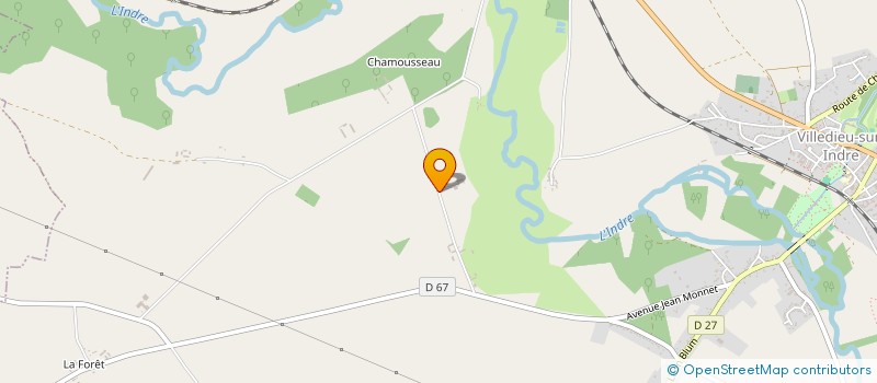 localisation de l'entreprise MADAME REINE LEPILLIET à VILLEDIEU-SUR-INDRE