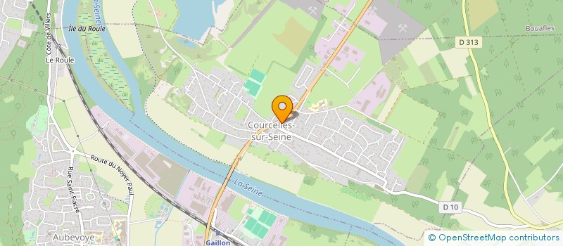 localisation de l'entreprise MADAME REINE MARC  COURCELLES-SUR-SEINE