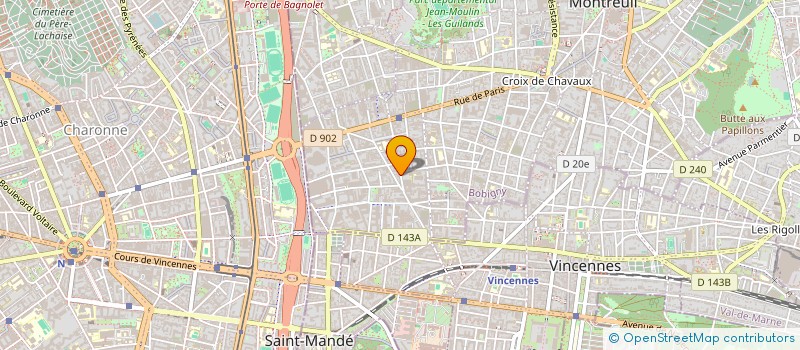 localisation de l'entreprise MADAME REINE MELVIN  PARIS