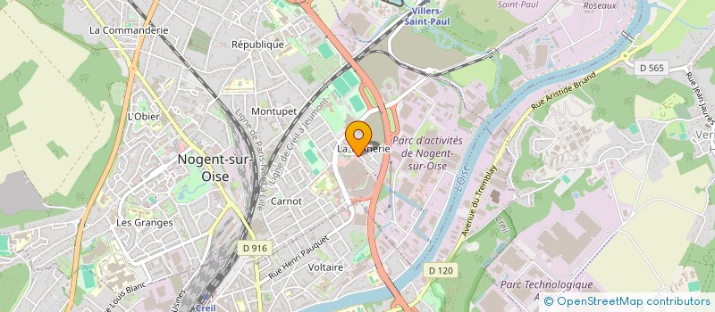 localisation de l'entreprise MADAME REINE-MONIQUE NZEMEHOUL  NOGENT-SUR-OISE