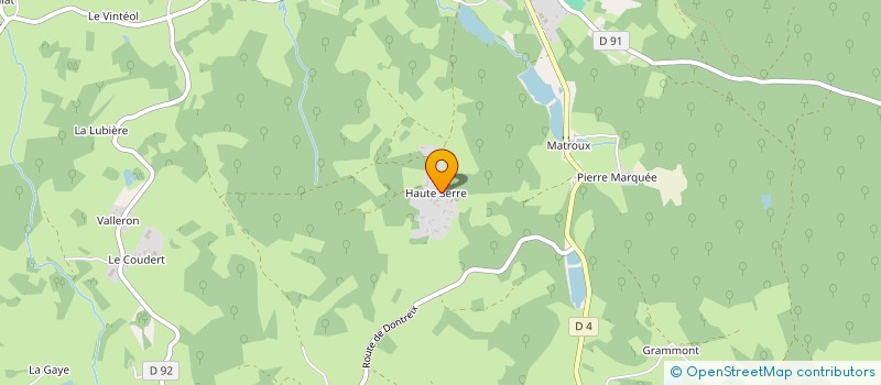 localisation de l'entreprise MADAME REINE PALLIER à DONTREIX