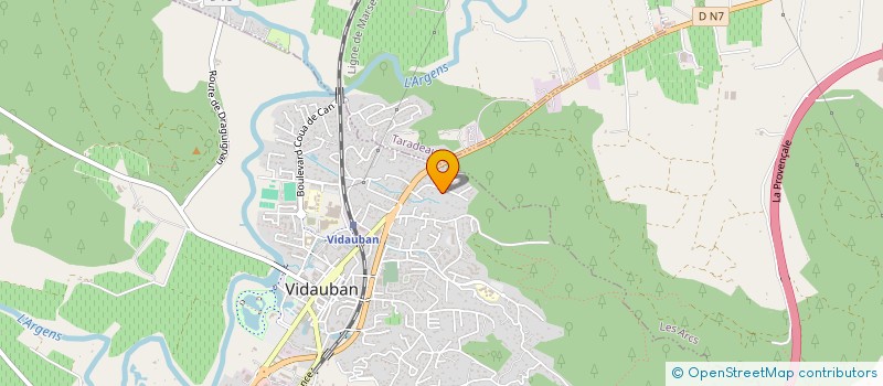 localisation de l'entreprise MADAME REINE PELLEGRIN à VIDAUBAN