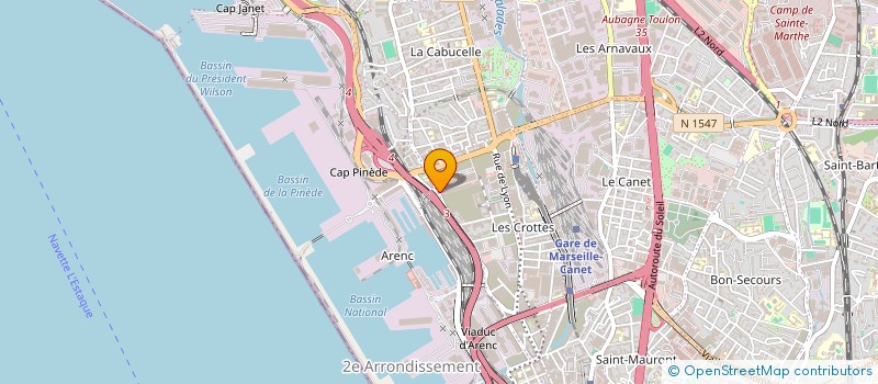 localisation de l'entreprise MADAME REINE PERETZ à MARSEILLE