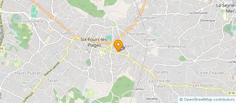 localisation de l'entreprise MADAME REINE PEYRET à SIX-FOURS-LES-PLAGES