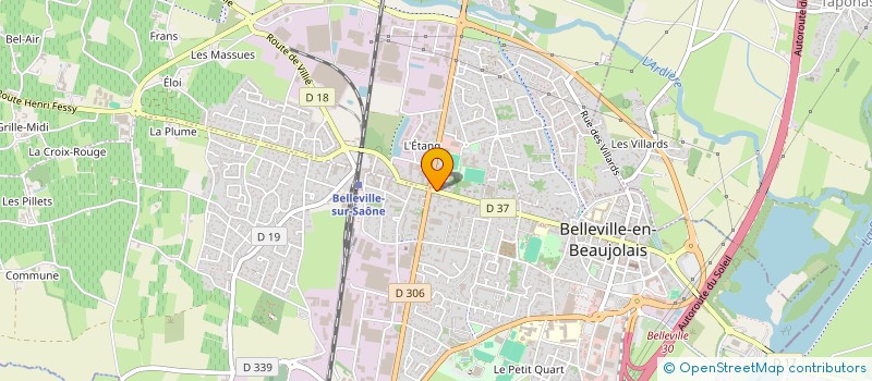 localisation de l'entreprise MADAME REINE POYET à BELLEVILLE-EN-BEAUJOLAIS