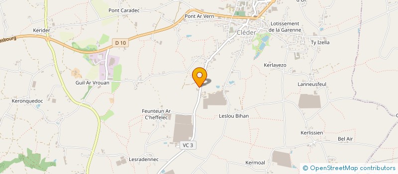 localisation de l'entreprise MADAME REINE QUEGUINER à CLEDER