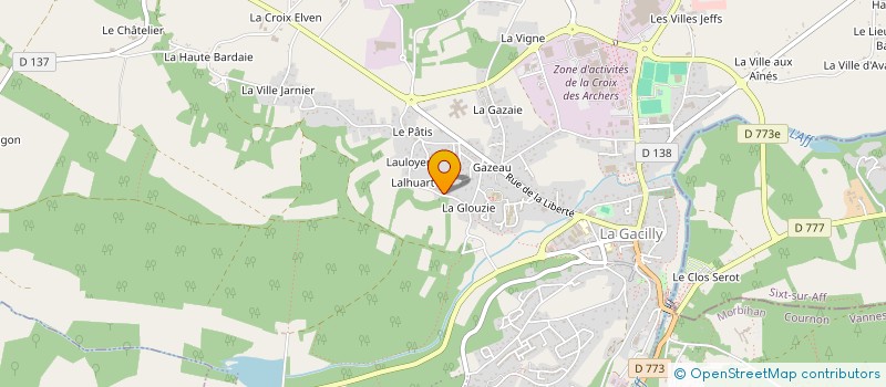 localisation de l'entreprise MADAME REINE RENAUD  LA GACILLY