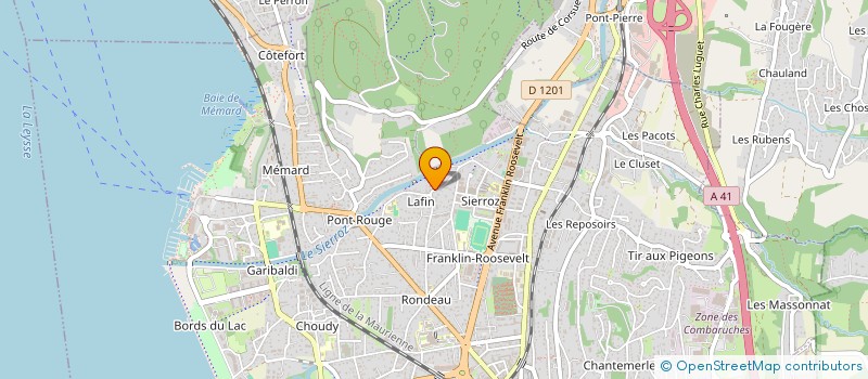 localisation de l'entreprise MADAME REINE ROCHE  AIX-LES-BAINS