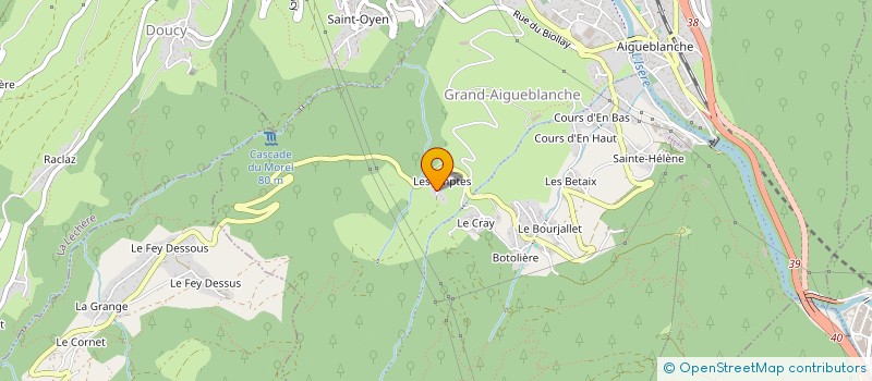 localisation de l'entreprise MADAME REINE RUET à GRAND-AIGUEBLANCHE