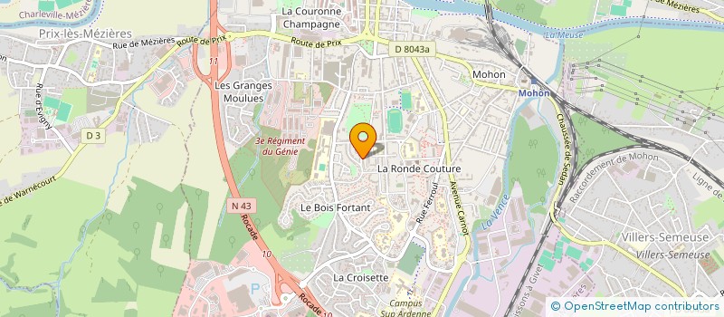 localisation de l'entreprise MADAME REINE SABOURIN à CHARLEVILLE-MEZIERES