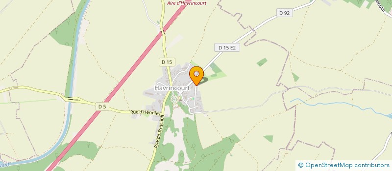 localisation de l'entreprise MADAME REINELDE CHEF  HAVRINCOURT