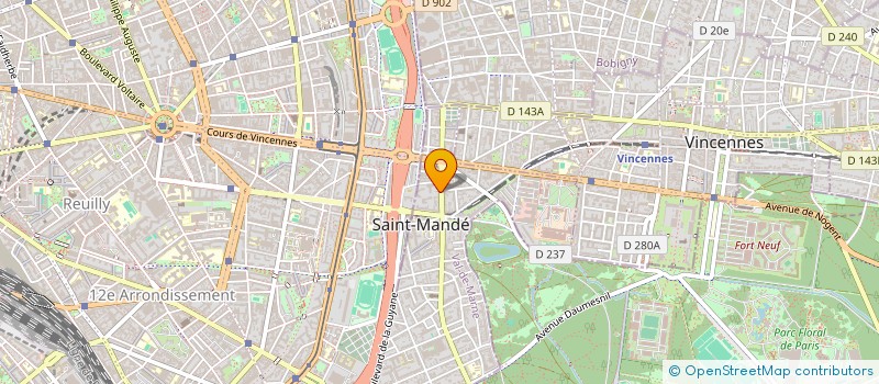 localisation de l'entreprise MADAME REINETTE BENSOUSSAN à SAINT-MANDE