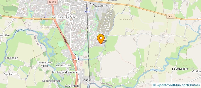 localisation de l'entreprise MADAME REINNAISE SOEUNG  VERN-SUR-SEICHE