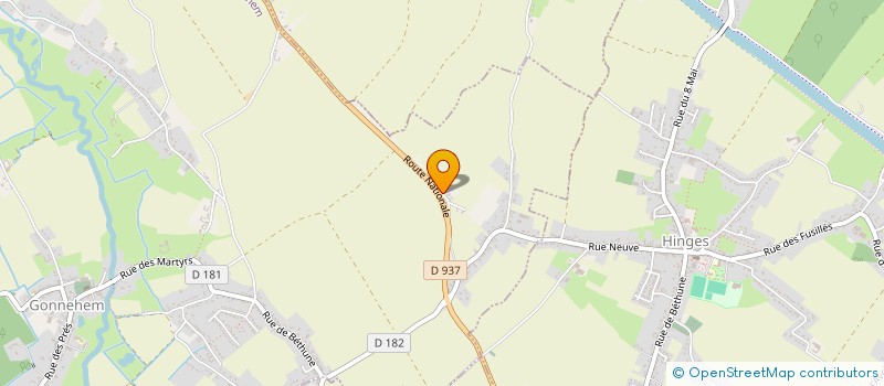 localisation de l'entreprise MADAME REJANE BARISELLE  CHOCQUES