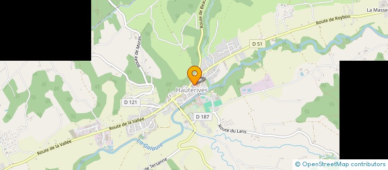 localisation de l'entreprise MADAME REJANE CANIFFI  HAUTERIVES