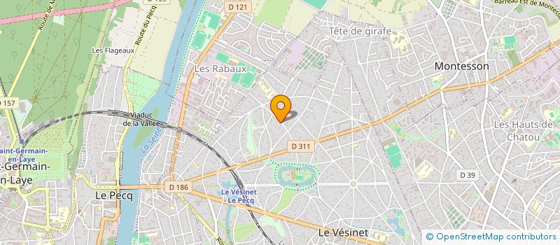 localisation de l'entreprise MADAME REJANE COLEIN à LE VESINET