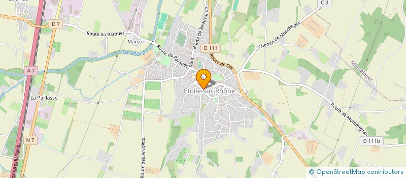 localisation de l'entreprise MADAME REJANE FAURITE  ETOILE-SUR-RHONE