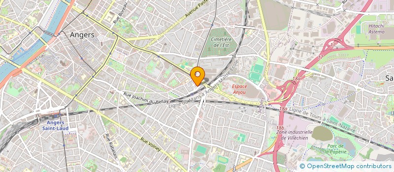 localisation de l'entreprise MADAME REJANE FERRON à ANGERS