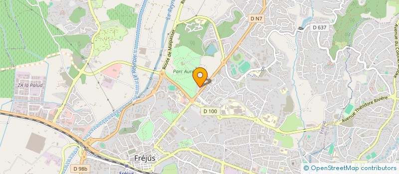 localisation de l'entreprise MADAME REJANE GIRAUD à FREJUS