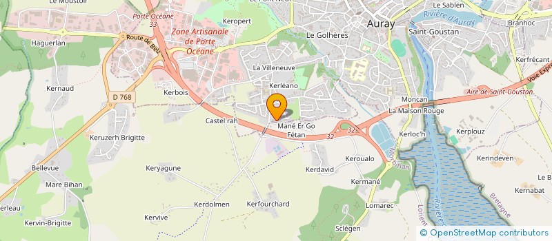 localisation de l'entreprise MADAME REJANE KERSUZAN à AURAY