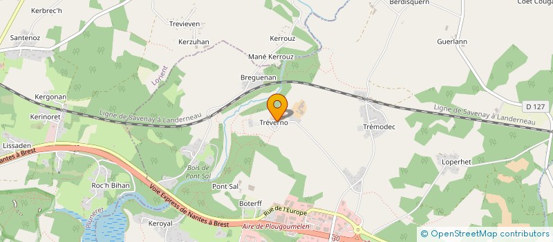 localisation de l'entreprise MADAME REJANE LAINE  PLOUGOUMELEN