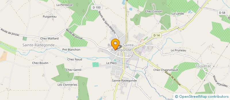 localisation de l'entreprise MADAME REJANE LAROCHE  BAIGNES-SAINTE-RADEGONDE