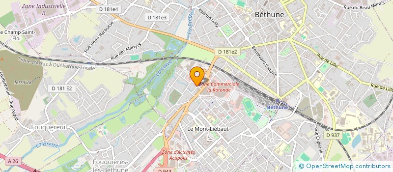 localisation de l'entreprise MADAME REJANE LEGRAND à BETHUNE