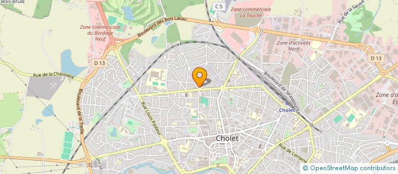 localisation de l'entreprise MADAME REJANE LIBEAU à CHOLET