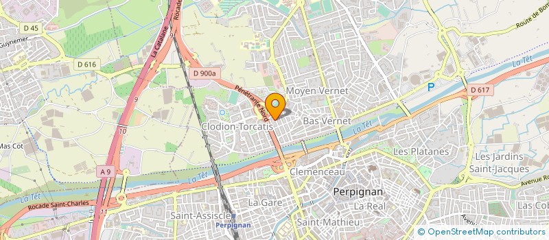 localisation de l'entreprise MADAME REJANE LOCATELLI  PERPIGNAN