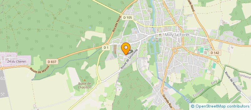 localisation de l'entreprise MADAME REJANE PRIGENT  MILLY-LA-FORET