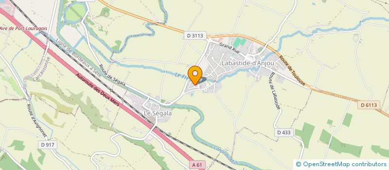 localisation de l'entreprise MADAME REJANE SALASC  LABASTIDE-D'ANJOU