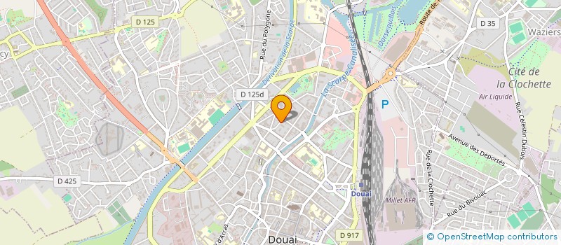 localisation de l'entreprise MADAME REJANE WALLEMME  DOUAI