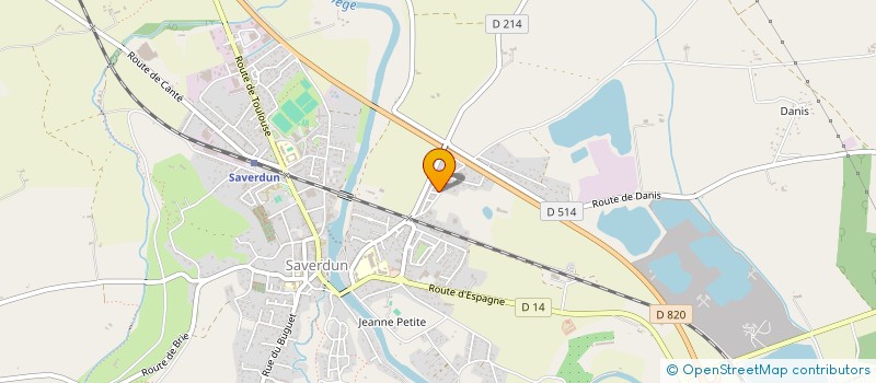 localisation de l'entreprise MADAME REJANNE LESCENE à SAVERDUN