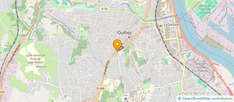 localisation de l'entreprise MADAME REKIA- HARZOUZ  OULLINS-PIERRE-BENITE