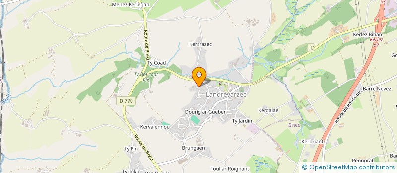 localisation de l'entreprise MADAME RELIZANE FEDLAOUI  LANDREVARZEC