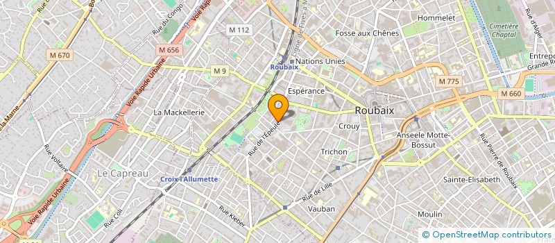 localisation de l'entreprise MADAME RENATA ADAMOWICZ  ROUBAIX