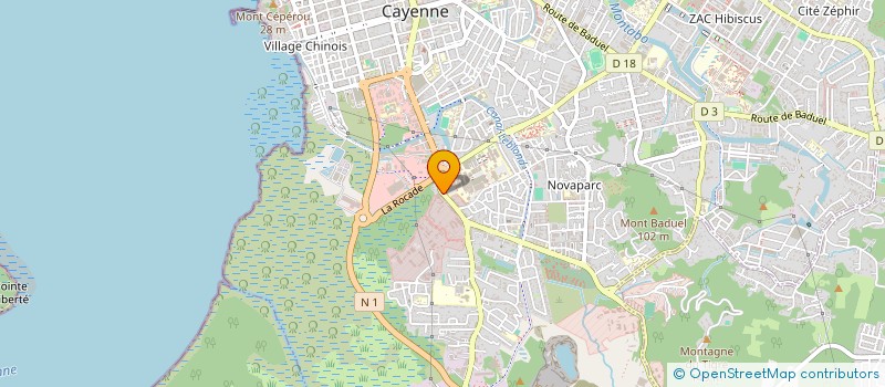 localisation de l'entreprise MADAME RENATA CRISTINA MARCON  CAYENNE