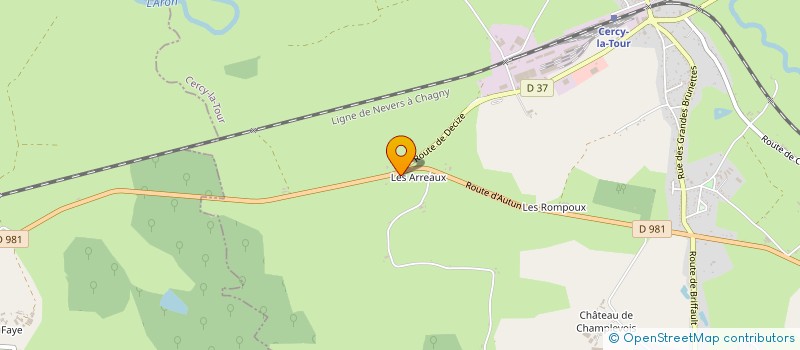 localisation de l'entreprise MADAME RENATE WIEDEMANN  CERCY-LA-TOUR