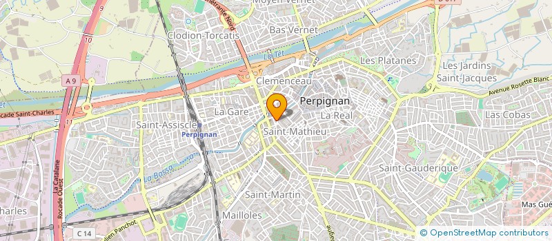 localisation de l'entreprise MADAME RENE DENEGRE  PERPIGNAN